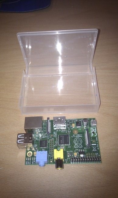 Empty DAT box with Raspberry Pi